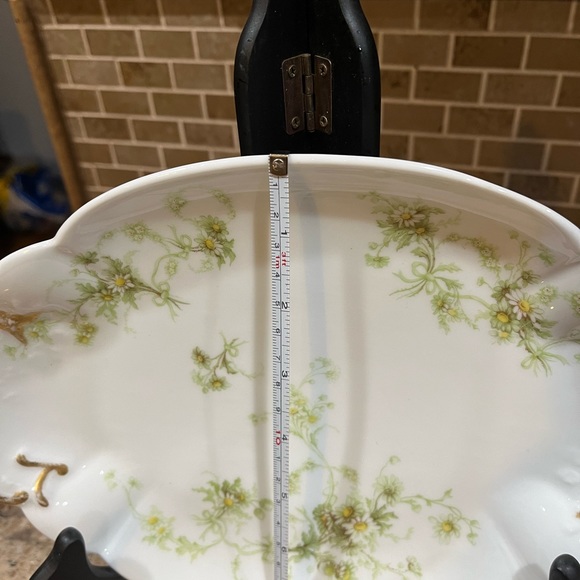 L STRAUS & SONS Limoges & Newyork Flowers Oval Serving Platter - Picture 4 of 6